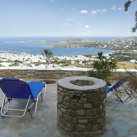 Cycladic-style On With 3 Bedrooms, Sunny Terrace, Shared S Villa